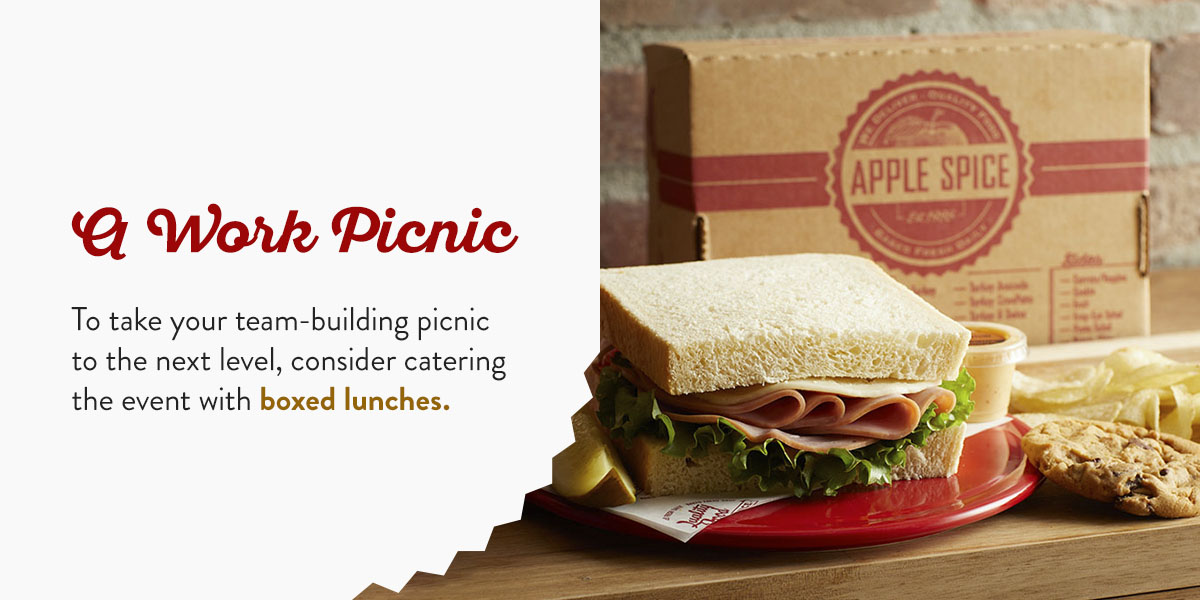 consider box lunches for your next work picnic.